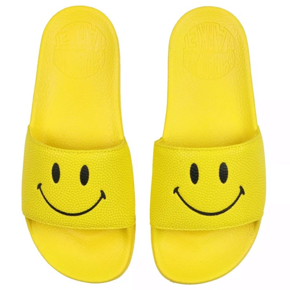 Chinatown Market Youth Smiley Slide Sandals Yellow